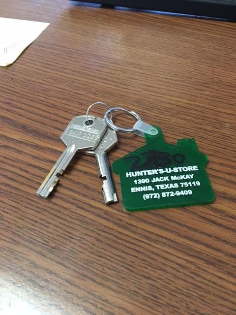 Hunter U Store keys - your own personal storage unit